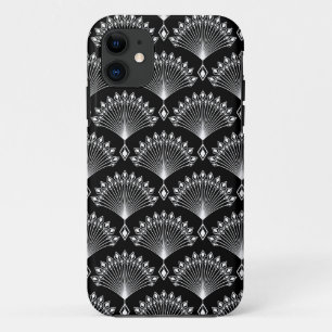 Case-Mate iPhone Case Décor noir et blanc élégant dans le style art déco