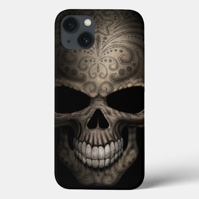 Coques Case-Mate iPhone Decorated Dark Skull (Verso)