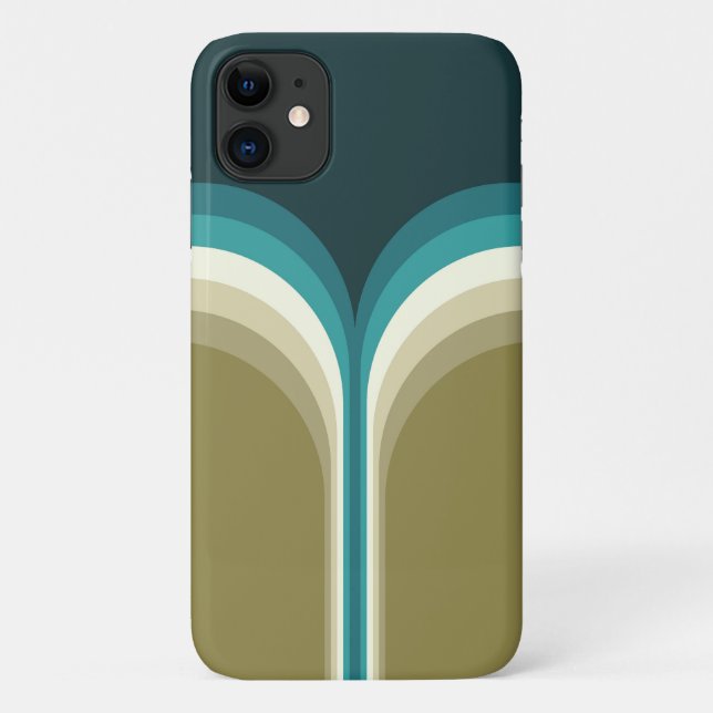 Coques Case-Mate iPhone Décoration à double arche de style rétro (Dos)