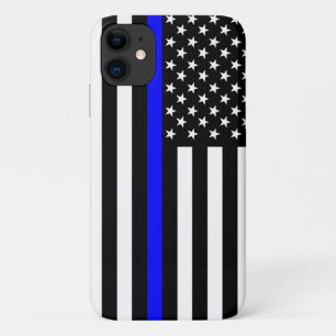 Coque Case-Mate Pour iPhone Décoration de drapeau américain Thin Blue Line