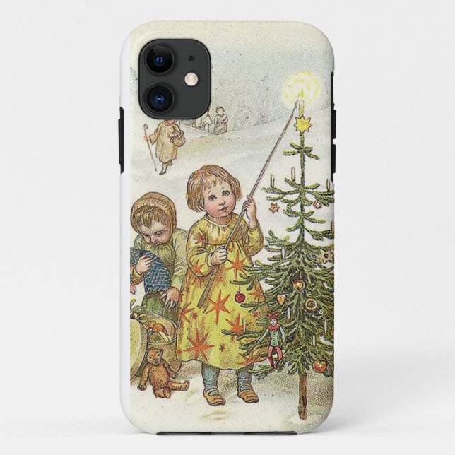 Coques Case-Mate iPhone Décoration de l'arbre de Noël (Dos)