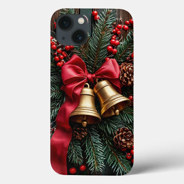 Coques Case-Mate iPhone Décoration de Noël festive (Verso)