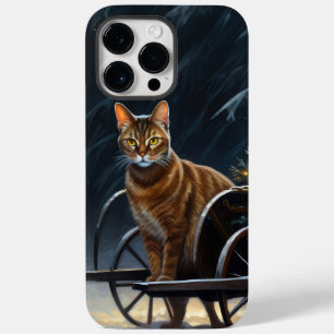 Coque Case-Mate iPhone Décoration de Noël pour Traîneau enneigé abyssin