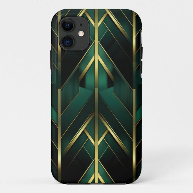 Coques Case-Mate iPhone Décoration Verte (Dos)