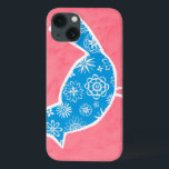 Etui iPhone Case-Mate Decorative Bird with Patterns on Pink Background<br><div class="desc">Megan Meagher created this lovely painting of a decorative bird with floral patterns,  resting on a pink background. Have an empty wall in your nursery? This would make a great choice to fill it up!</div>