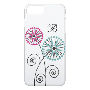 Coque Case-Mate iPhone Décoré d'un monogramme floral   moderne