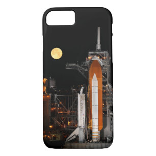 Coque iPhone 8/7 Découverte de navette spatiale et lune