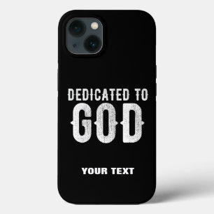 Case-Mate iPhone CASE DÉDIÉ À DIEU COOL PERSONNALISABLE TEXTE BLANC