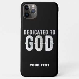 Case-Mate iPhone CASE DÉDIÉ À DIEU COOL PERSONNALISABLE TEXTE BLANC