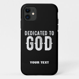 Case-Mate iPhone CASE DÉDIÉ À DIEU COOL PERSONNALISABLE TEXTE BLANC