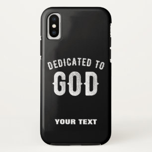 Case-Mate iPhone CASE DÉDIÉ À DIEU PERSONNALISABLE COOL TEXTE BLANC