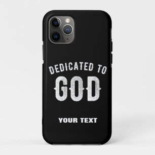 Case-Mate iPhone CASE DÉDIÉ À DIEU PERSONNALISABLE COOL TEXTE BLANC