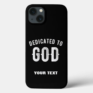Case-Mate iPhone CASE DÉDIÉ À DIEU PERSONNALISABLE COOL TEXTE BLANC