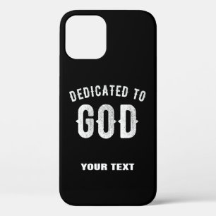 Case-Mate iPhone CASE DÉDIÉ À DIEU TEXTE BLANC PERSONNALISABLE