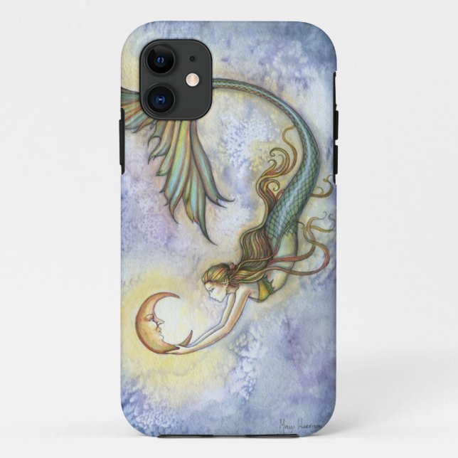 Coques Case-Mate iPhone Deep Sea Moon Mermaid Imaginaire Art iPhone 5 Coqu (Dos)