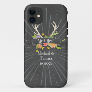 Coque Case-Mate Pour iPhone Deer Antler Fleur sauvage Starburst Rustic M. et M