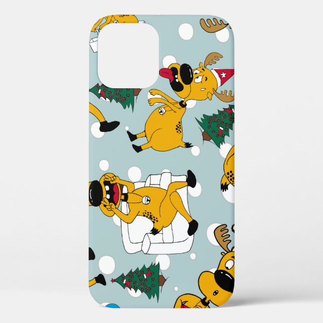 Coques Case-Mate iPhone Deer Festive : Design Motif de Noël (Verso)