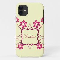 Déesse Floral BT iPhone 5 Coque, rose