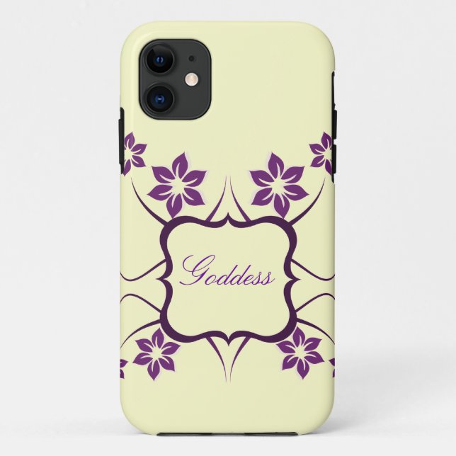 Coques Case-Mate iPhone Déesse Floral CM iPhone 5 BT ID Coque, violet (Dos)