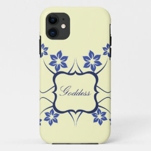 Coque Case-Mate Pour iPhone Déesse Floral iPhone 5 BT Coque, Bleu