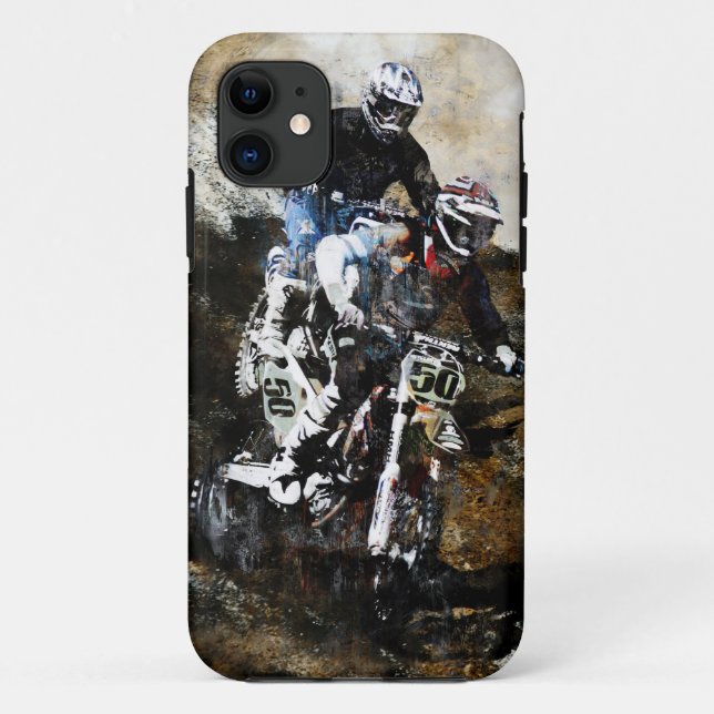 Coques Case-Mate iPhone "Défi coureurs de Saleté-Vélo de motocross à (Dos)
