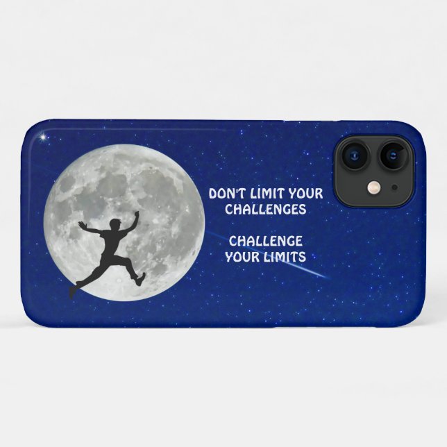 Coques Case-Mate iPhone Défiez vos limites devis de motivation (Dos (Horizontal))