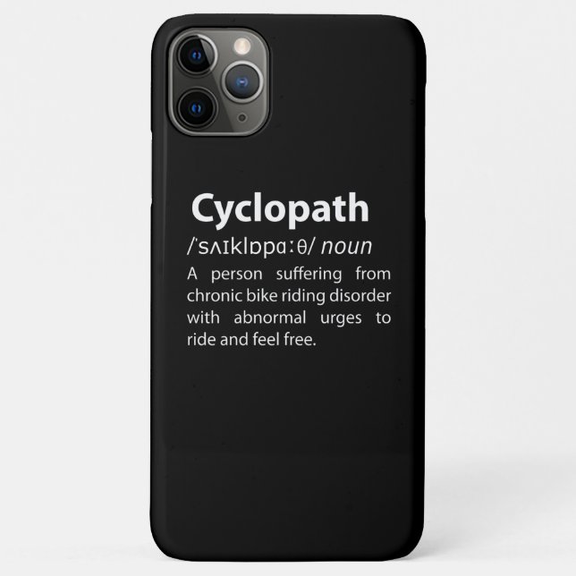 Coques Case-Mate iPhone Définition de dictionnaire amusant Cyclopath (Dos)