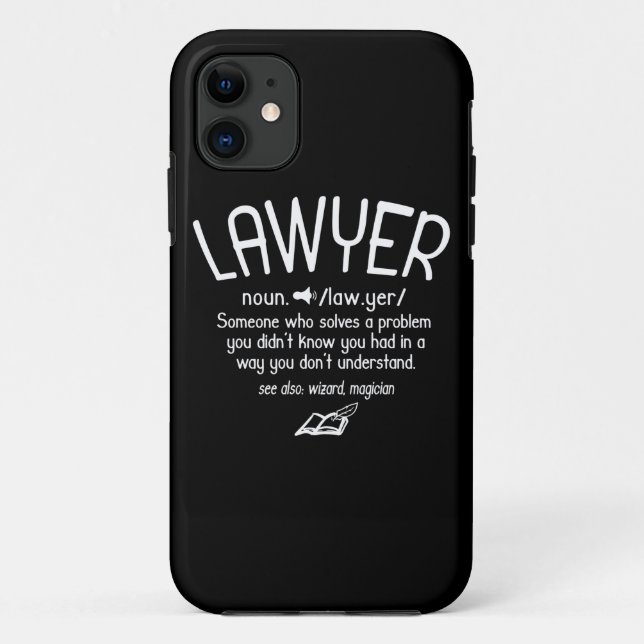 Coques Case-Mate iPhone Définition drôle de l'avocat (Dos)