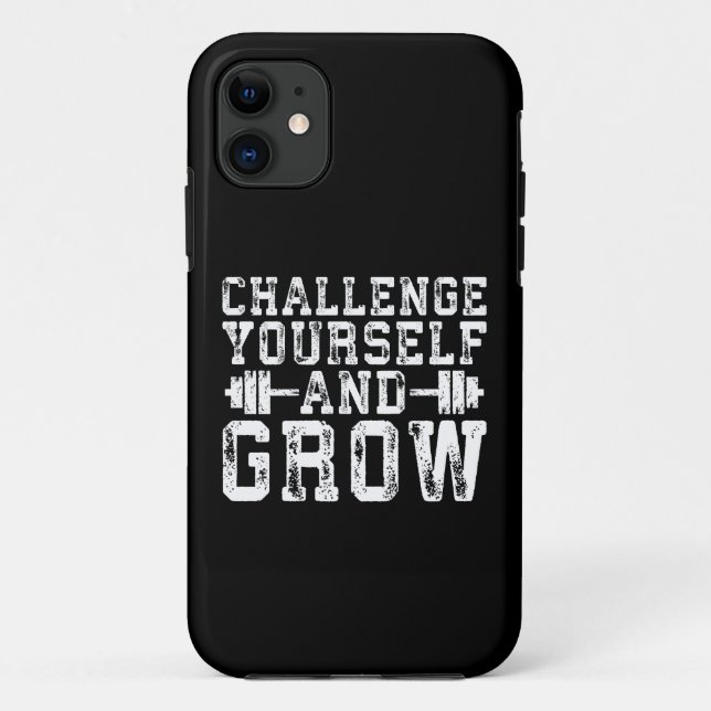 Coques Case-Mate iPhone Défis toi-même et croissance - Inspirationnel (Dos)