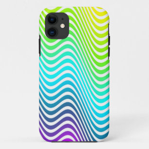 Case-Mate iPhone Case Dégradants de couleur ZigZag Vagues - bleu jaune r