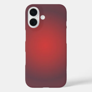 Coque Pour iPhone 16 Dégradé Aura de Scorpio Zodiac, Dégradé Aura Rouge