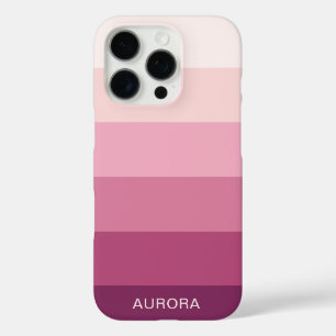 Coque iPhone 16 Pro Dégradé de couleur - Nom personnalisé