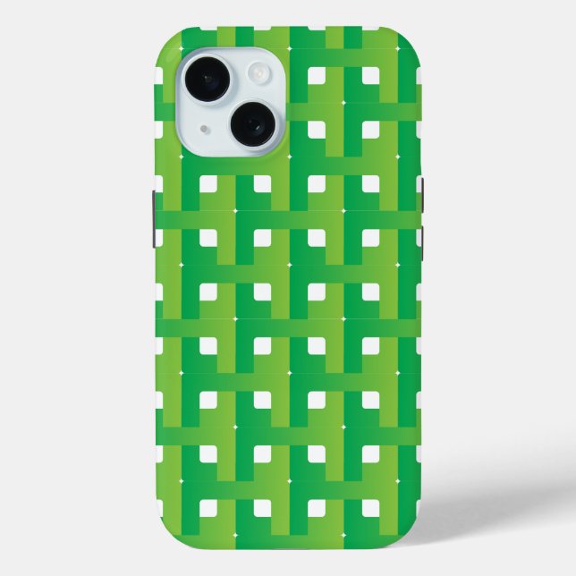 Coques Case-Mate iPhone Dégradé de couleur verte en couches  (Verso)
