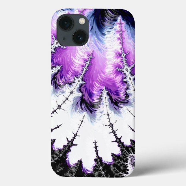 Coques Case-Mate iPhone Dégradé fractal couleur moderne (Verso)