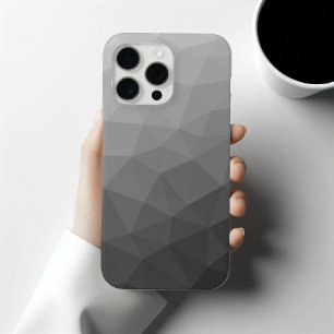 Coque Case-Mate iPhone Dégradé gris clair motif en maille géométrique
