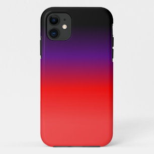 Case-Mate iPhone Case Dégradé noir, pourpre et rouge