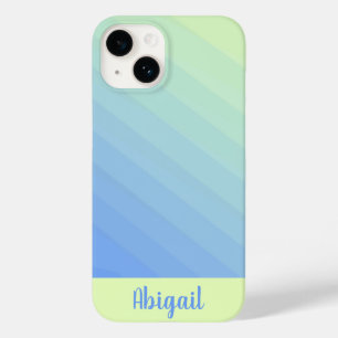 Coque Case-Mate iPhone Dégradé ombré jaune bleu vert personnalisé