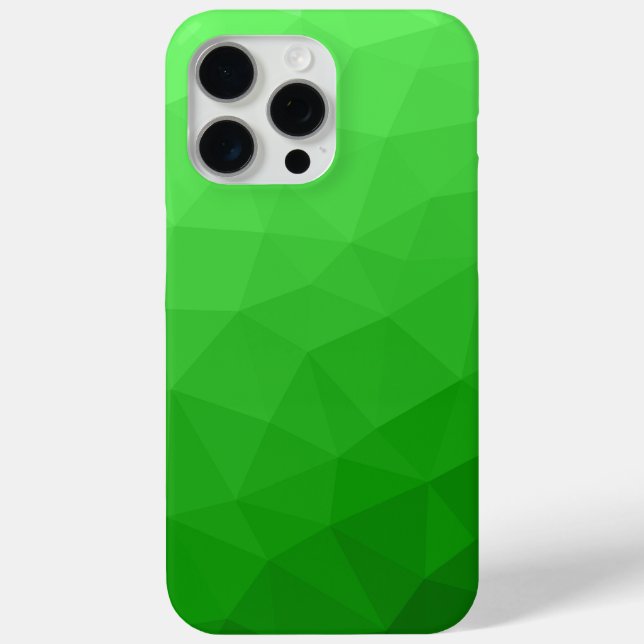 Coques Case-Mate iPhone Dégradé ombré vert clair à motif de maille géométr (Verso)