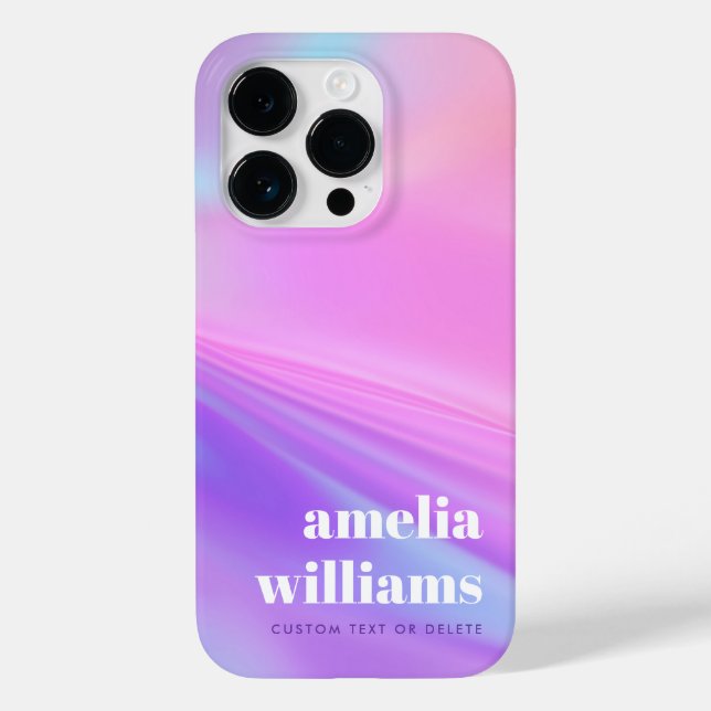 Coques Case-Mate iPhone Dégradé pastel rose violet tendance (Verso)