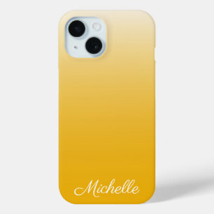 Coque Case-Mate iPhone dégradé personnalisé ombre jaune