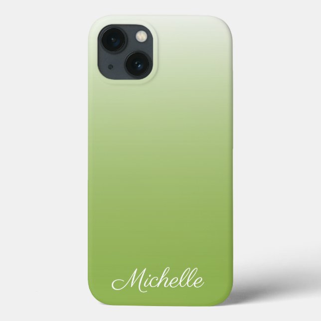 Coques Case-Mate iPhone dégradé personnalisé ombre vert vert Coque-Ma (Verso)