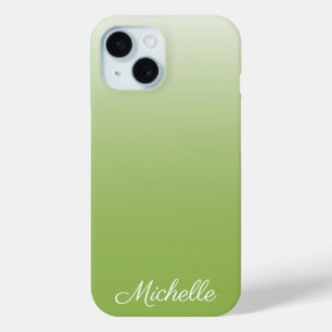 Coque Case-Mate iPhone dégradé personnalisé vert vert foncé