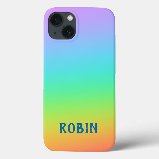 Coques Case-Mate iPhone Dégradé Rainbow personnalisé (Verso)