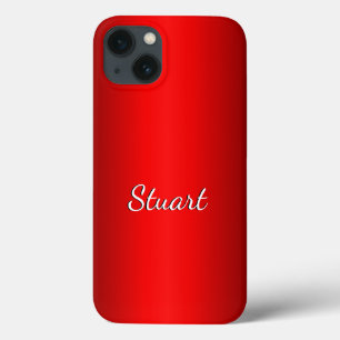 Case-Mate iPhone Case Dégradé Rouge Élégant avec Texte au Choix