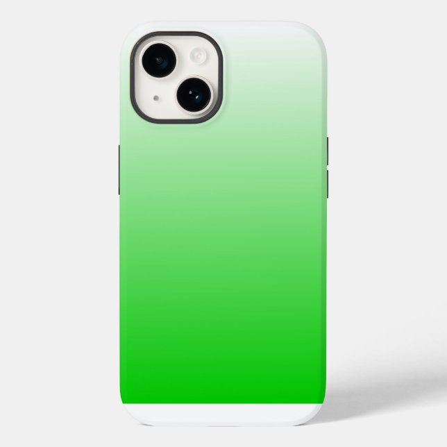 Coques Case-Mate iPhone dégradé vert à blanc #00cc00 (Verso)