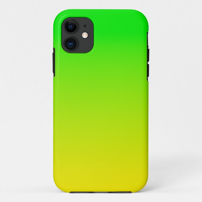 Coques Case-Mate iPhone Dégradé vert et jaune du néon (Dos)