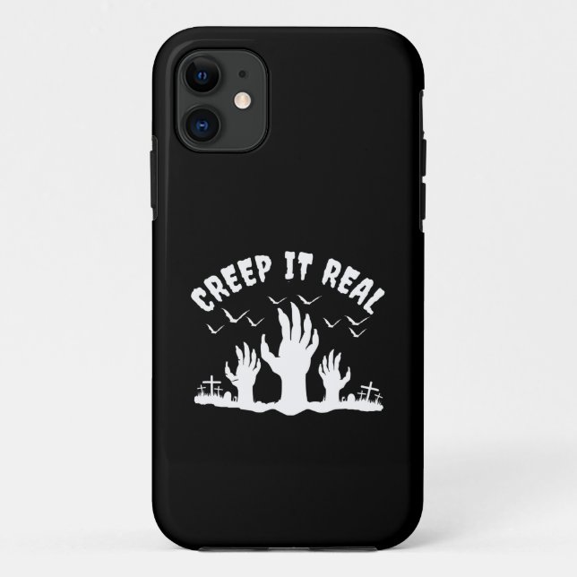 Coques Case-Mate iPhone DÉGUISEMENT DE Cimetière D'HALLOWEEN CRÉEZ LE FRIS (Dos)