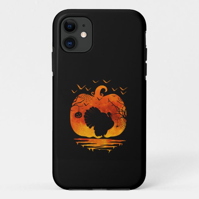 COQUES Case-Mate iPhone DÉGUISEMENT DE DINDE DE THANKSGIVING CITROUILLE SA (Dos)