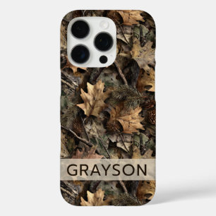 Coque iPhone 16 Pro Déguisement Feuilles D'automne Personnalisé
