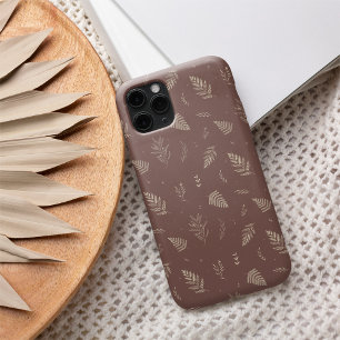 Coque Pour iPhone 16 Délicat Feuille botanique neutre Motif